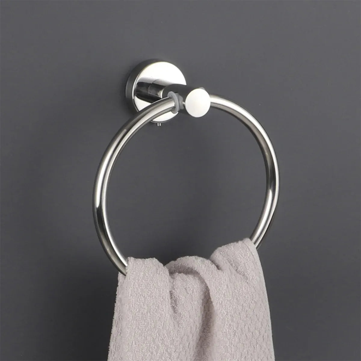 Bathroom Towel Rack Wall Mounted Towel Ring Black Toilet Paper Holder Shelf - Gold