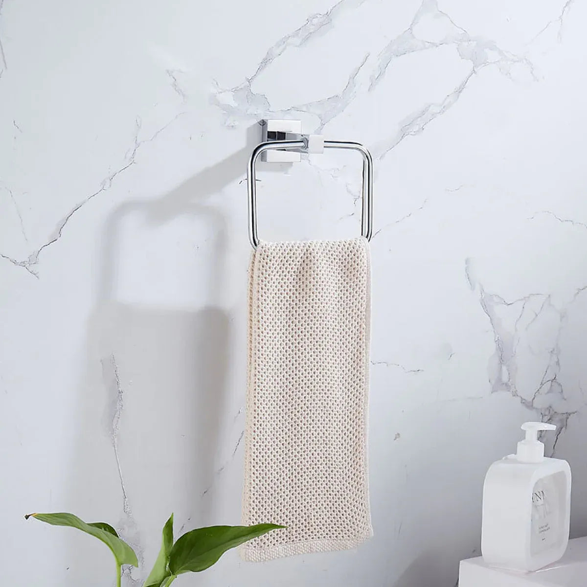 Bathroom Towel Rack and Towel Rod Hanger Wall Mounted for Bathroom Organizer