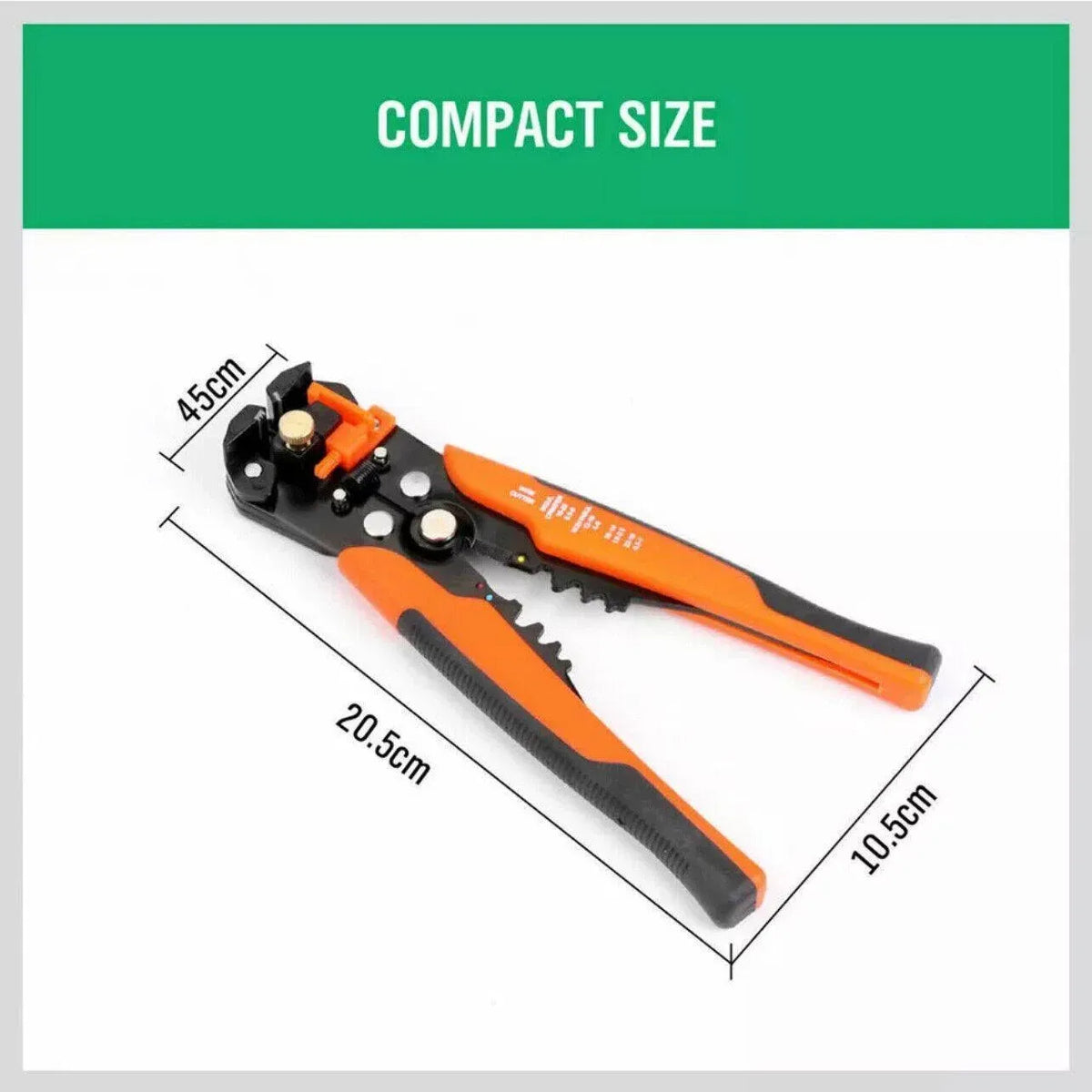 Automatic Wire Cutter Stripper Pliers Electrical Cable Crimper Terminal Tool Au - Orange