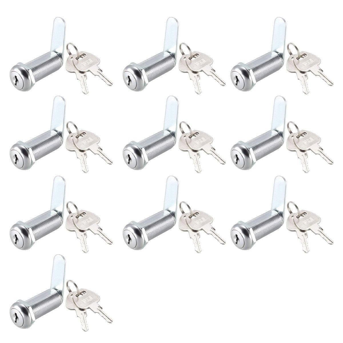 1/5/10pcs File Cabinet Drawer Milk Box Swivel Lock Small Round Security Lock - 20mm-10PCS