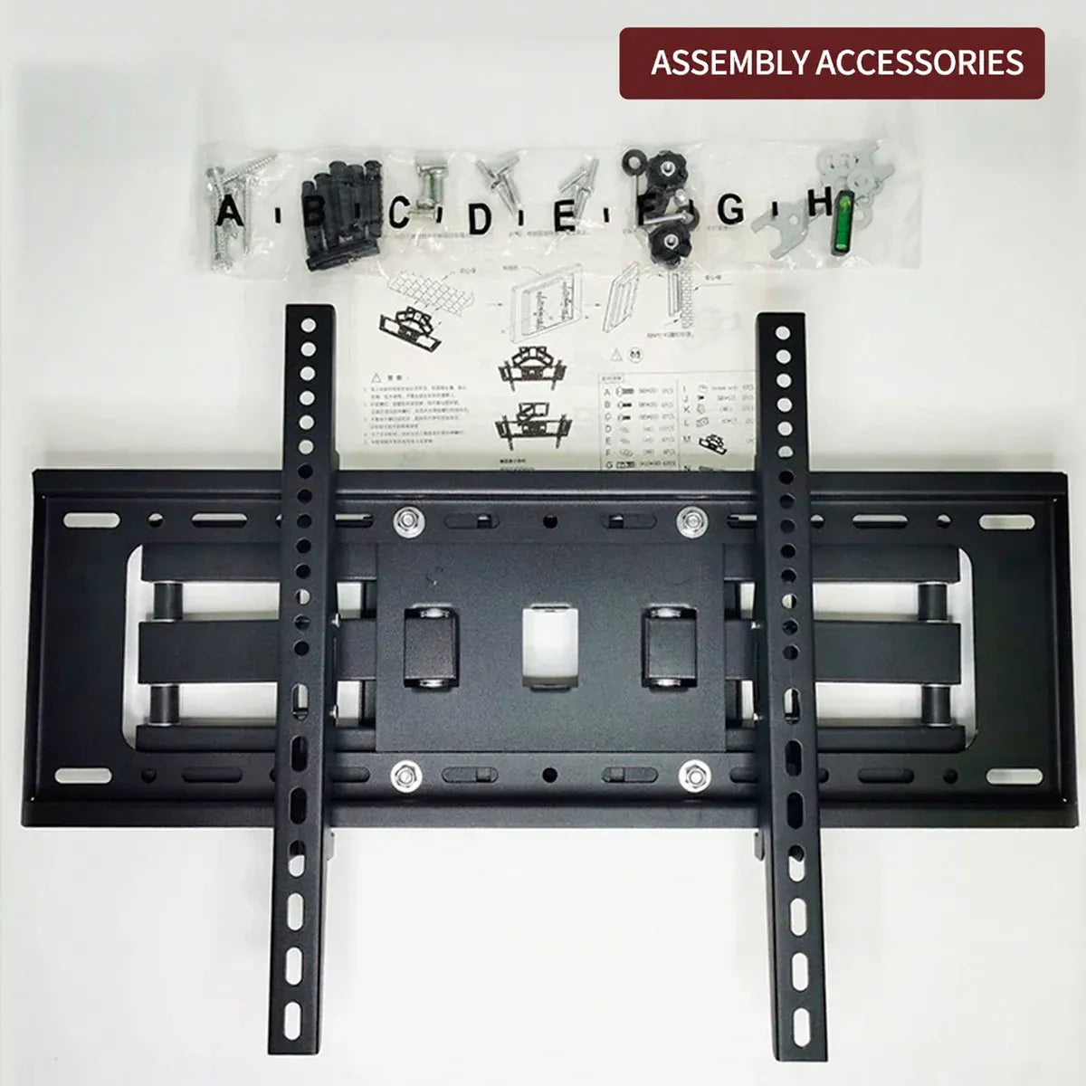 TV Wall Mount Monitor Rotating Bracket Adjustable Screen Holder Stand for Home