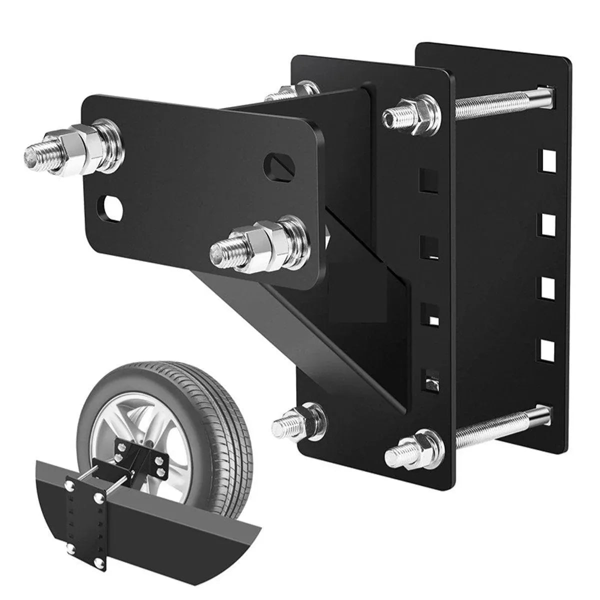 Heavy Duty Car Trailer Spare Tire Carrier Mount Universal Steel 150 lbs Capacity