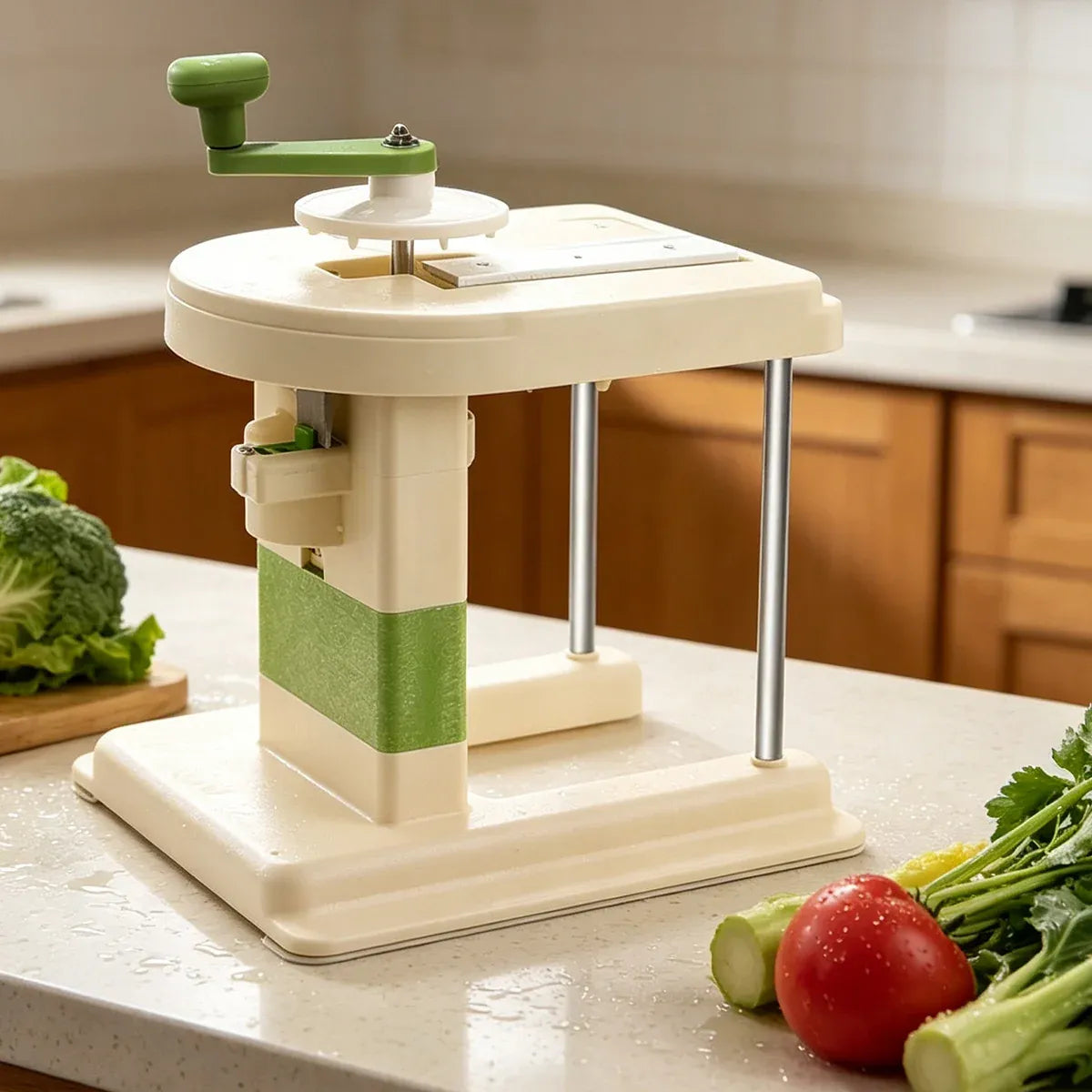 Hand Crank Vegetable Cutter Shredder Cabbage Slicer Household Grater Tool