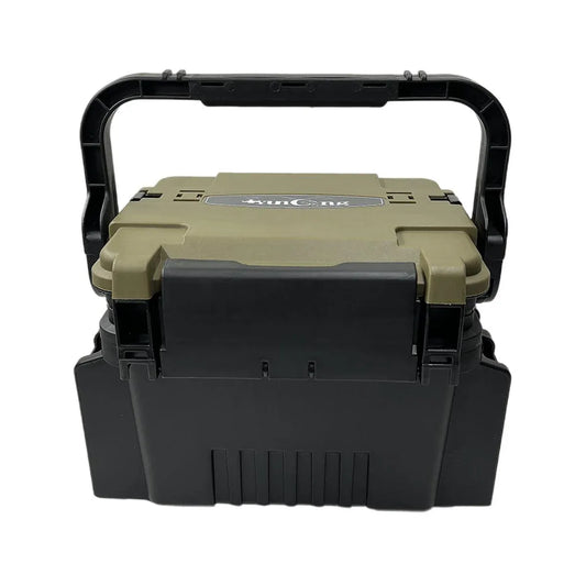Multifunctional Fishing Tackle Box Portable Gear Storage Case Organizer Tool Box - Green