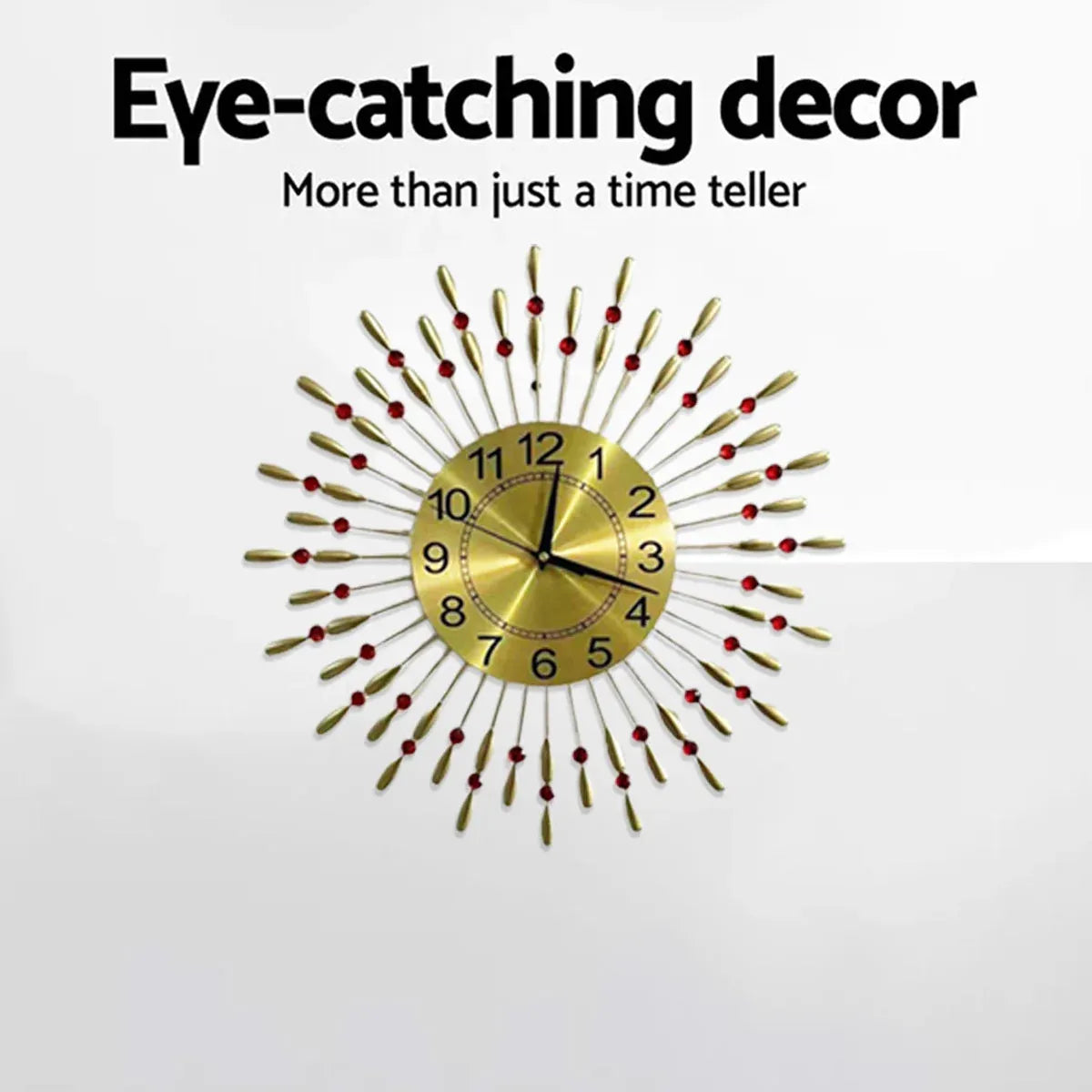 Retro Metal Wall Clock Iron Water Drop Hanging Home Decoration Living Room