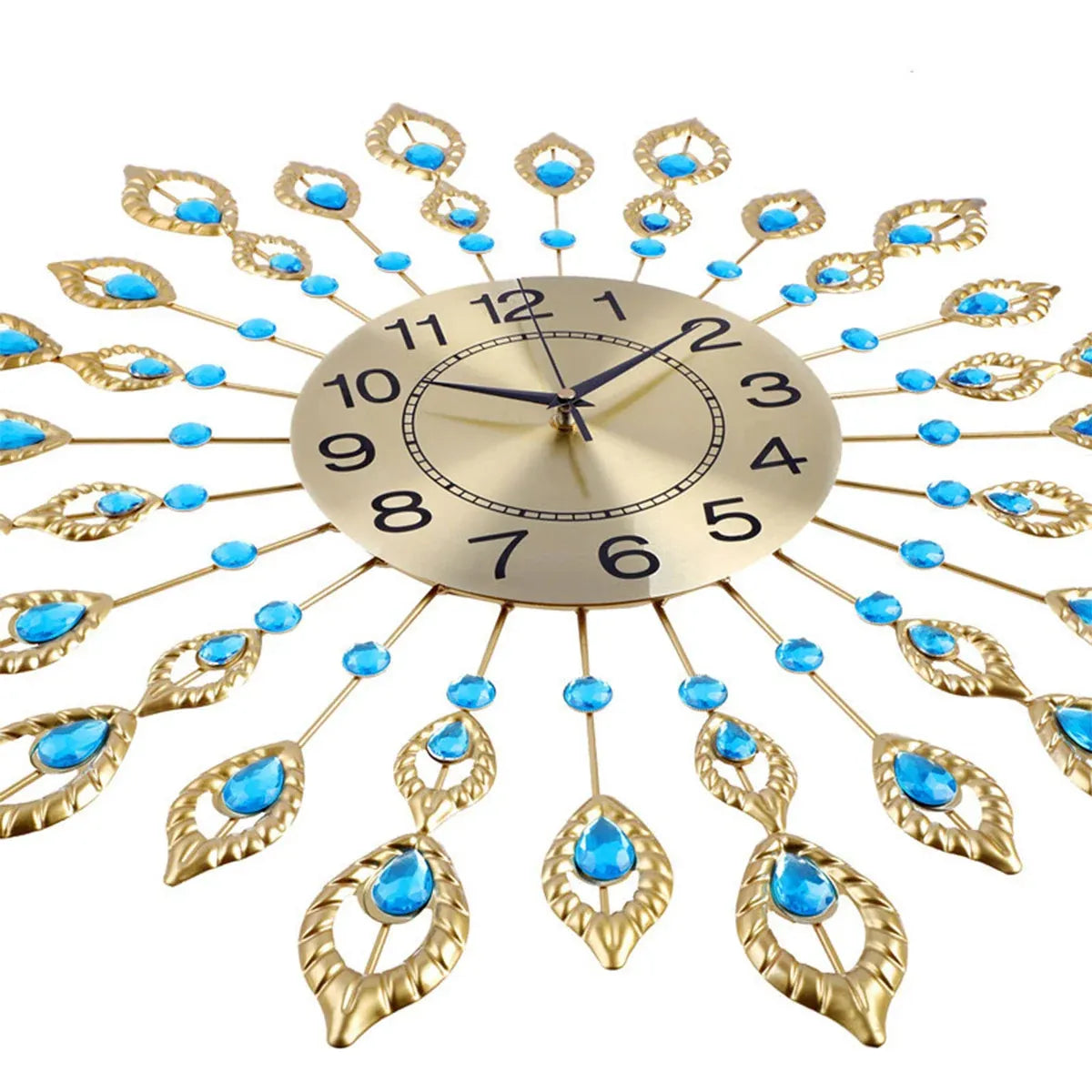 Wall Clock 60cm Large 3D Modern Crystal Luxury Round Home Decor Clock