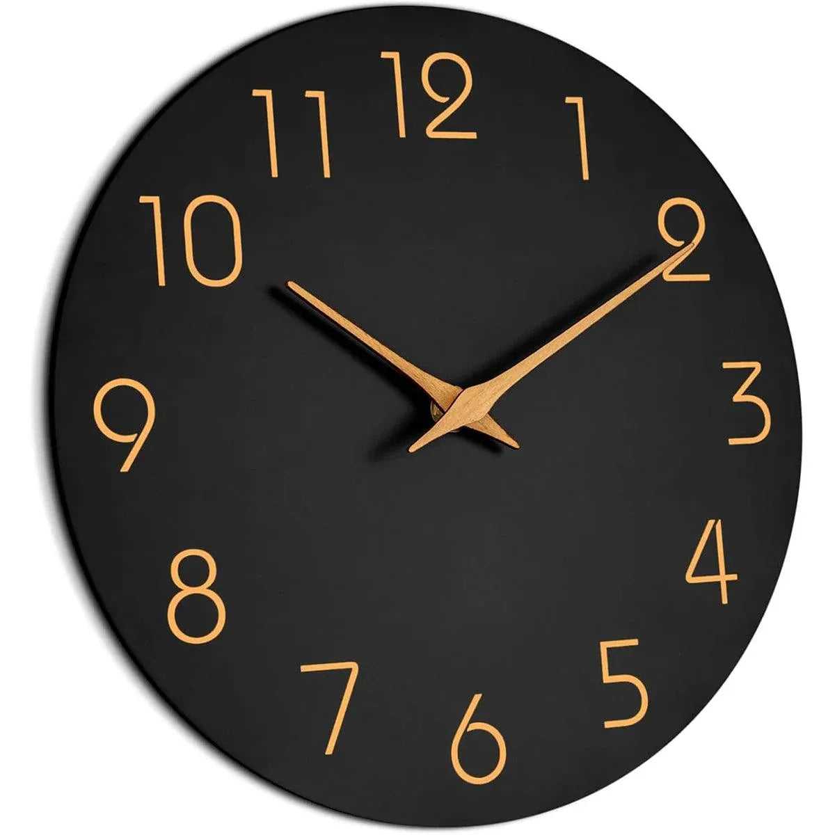 12 Inch Digital Wall Clock Simple Hanging Watch for Living Room Home Decoration - White