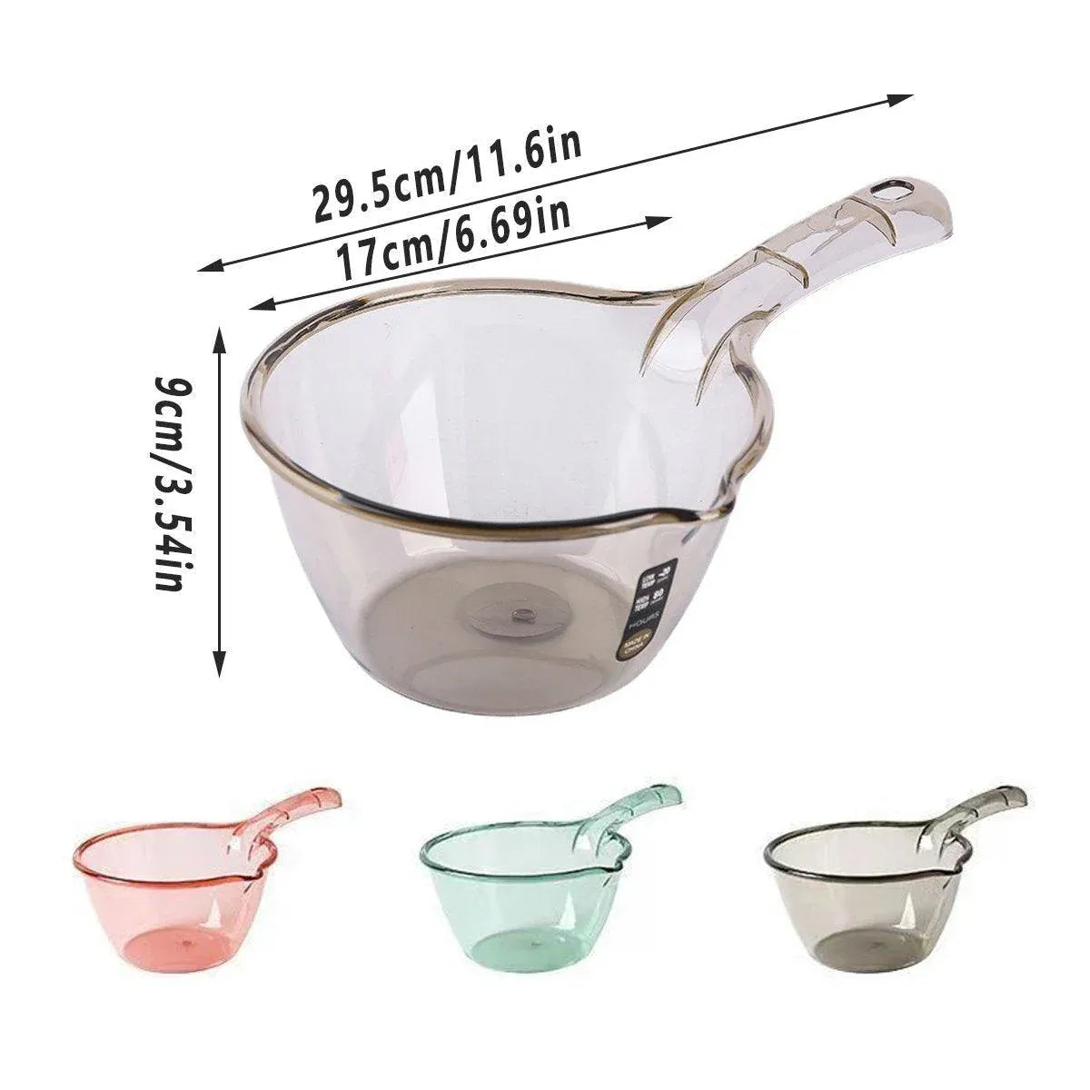 6pcs Household Kitchen Plastic Ladles Durable Cooking Utensils for Soup Serving