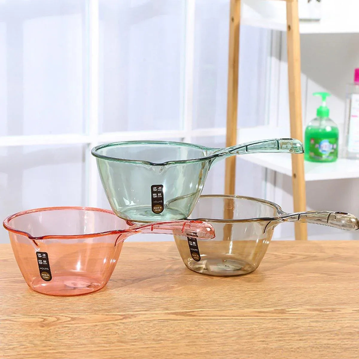 6pcs Household Kitchen Plastic Ladles Durable Cooking Utensils for Soup Serving