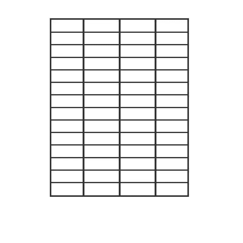 A4 Self Adhesive Sticker Paper Sheet Label Laser Inkjet Print Mailing Address - White Matte4*14-100PCS