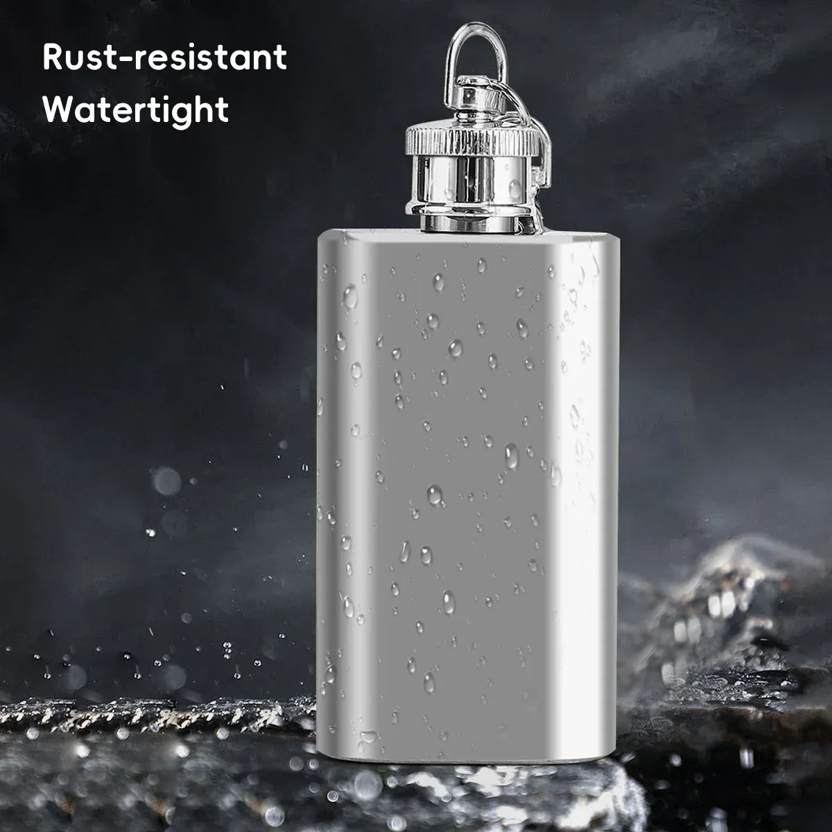 Mini Stainless Steel Hip Flask 1/2oz 3Pcs Portable Pocket Liquor Bottle Travel - 1OZ