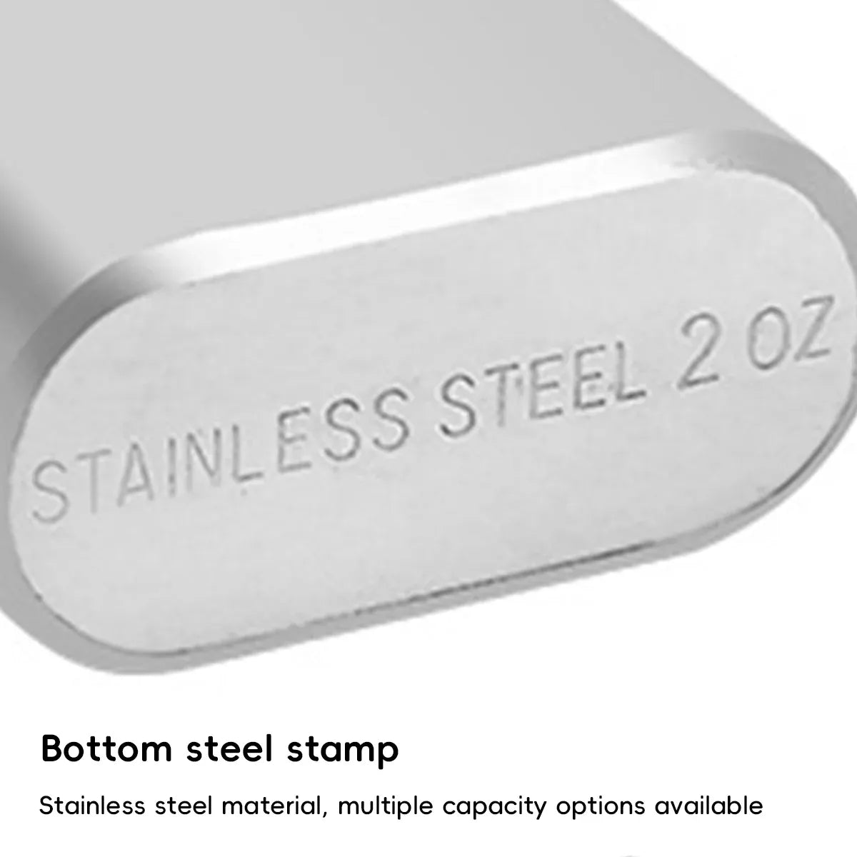 Mini Stainless Steel Hip Flask 1/2oz 3Pcs Portable Pocket Liquor Bottle Travel - 2OZ