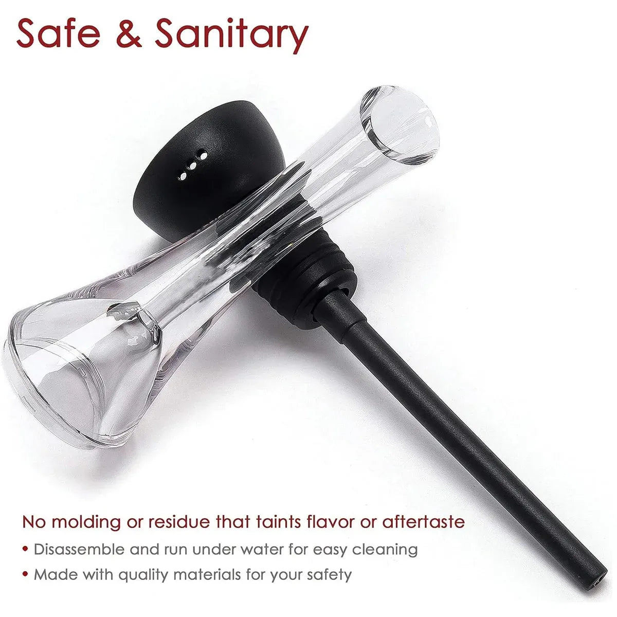 Wine Aerator Pourer with Gift Box Fast Red Wine Air Infusion Single or Three Piece Set - 3-Piece Aerator Set
