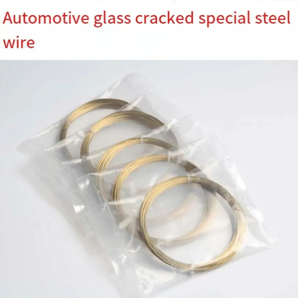 5 Rolls Automotive Glass Removal Tools Steel Wire Rope Disassembling Kit - Silver