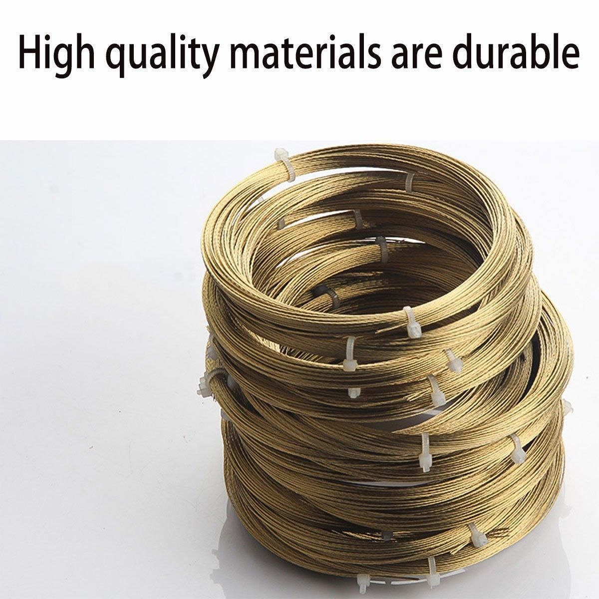 5 Rolls Automotive Glass Removal Tools Steel Wire Rope Disassembling Kit - Silver