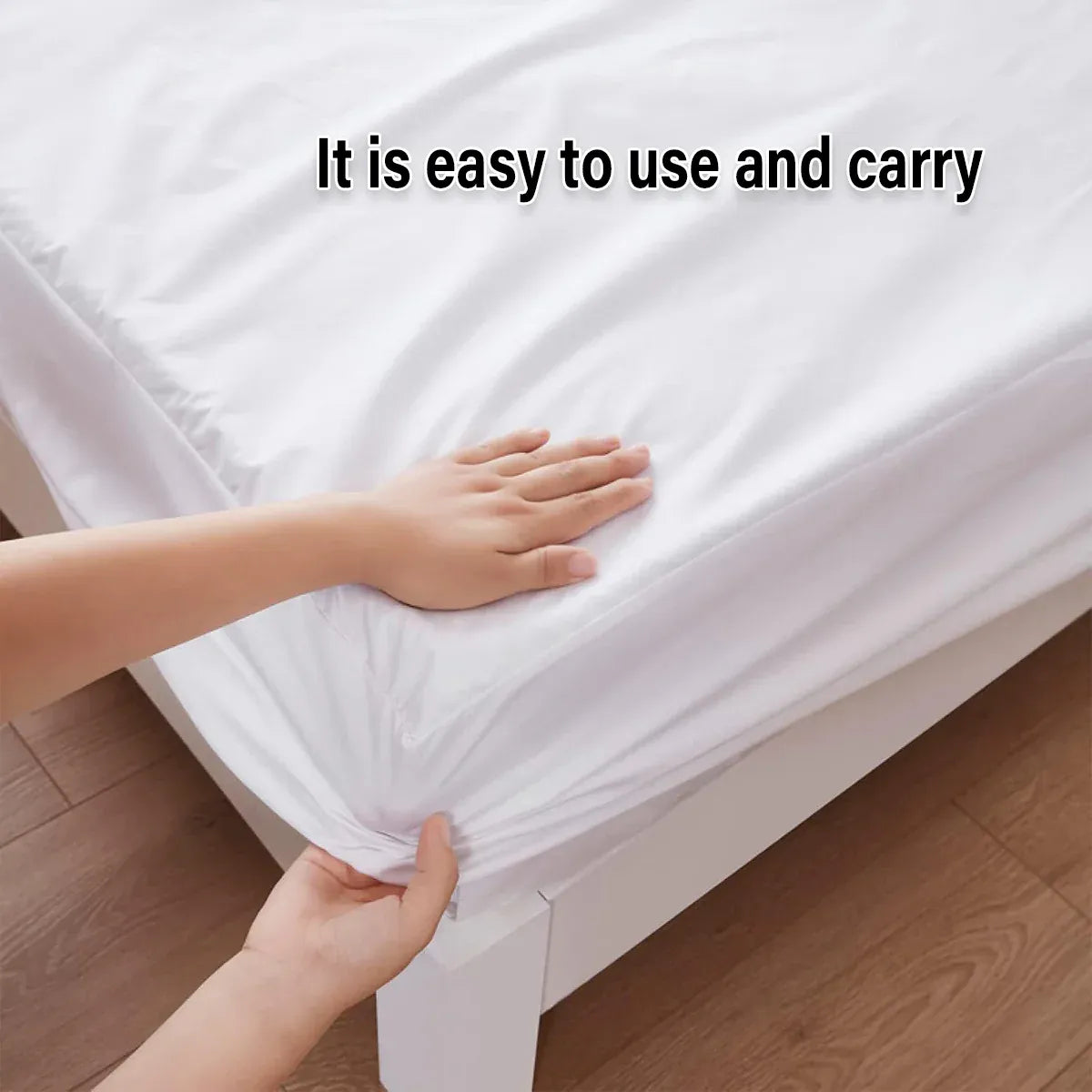 Waterproof Mattress Protector Fitted Sheet Bed Cover for Single King Single Double Queen - 137x190cm