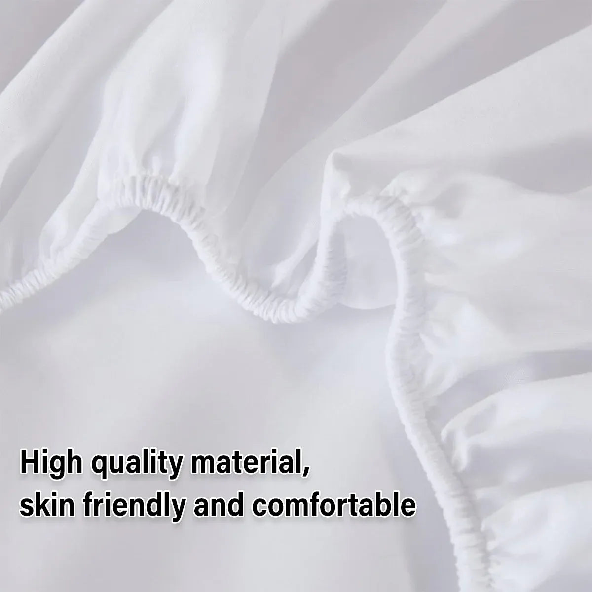 Waterproof Mattress Protector Fitted Sheet Bed Cover for Single King Single Double Queen - 137x190cm