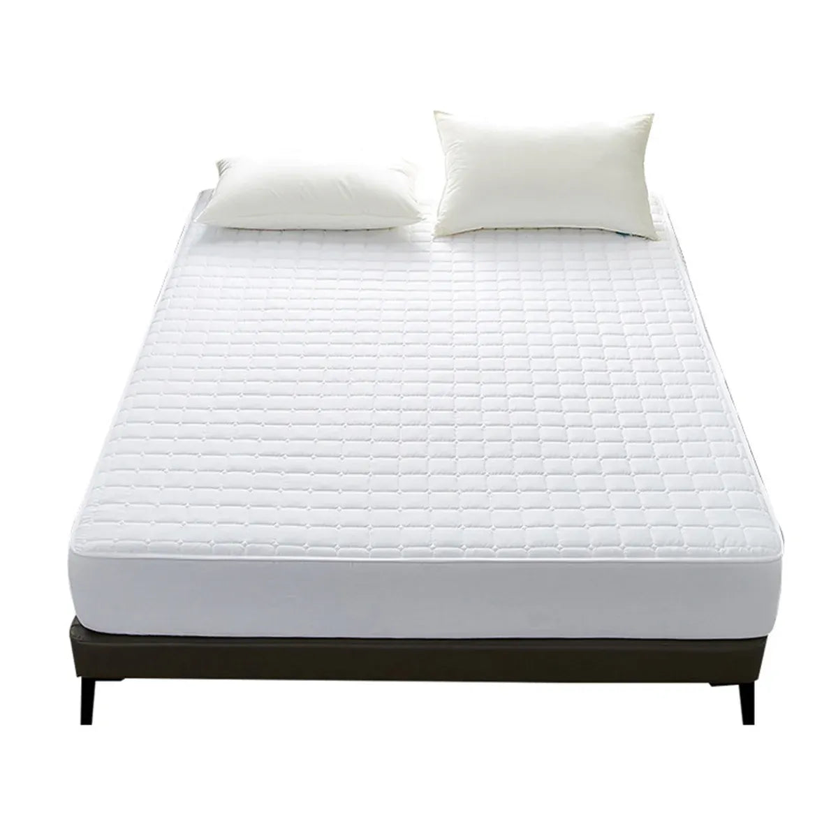 Hotel Mattress Protector Bed Top Cover Waterproof Fitted Sheet Bedroom Hygiene - 153x203cm