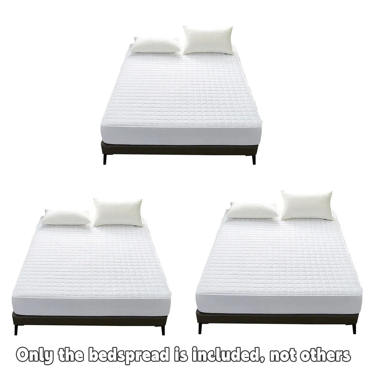 Hotel Mattress Protector Bed Top Cover Waterproof Fitted Sheet Bedroom Hygiene - 91x190cm