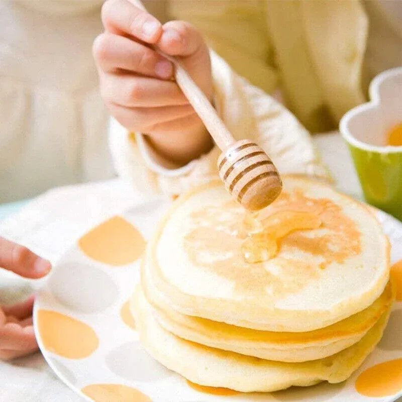 30PCS Mini Wooden Honey Dipper Stick for Honey Jar Dispense Drizzle Party Favors - 100PCS