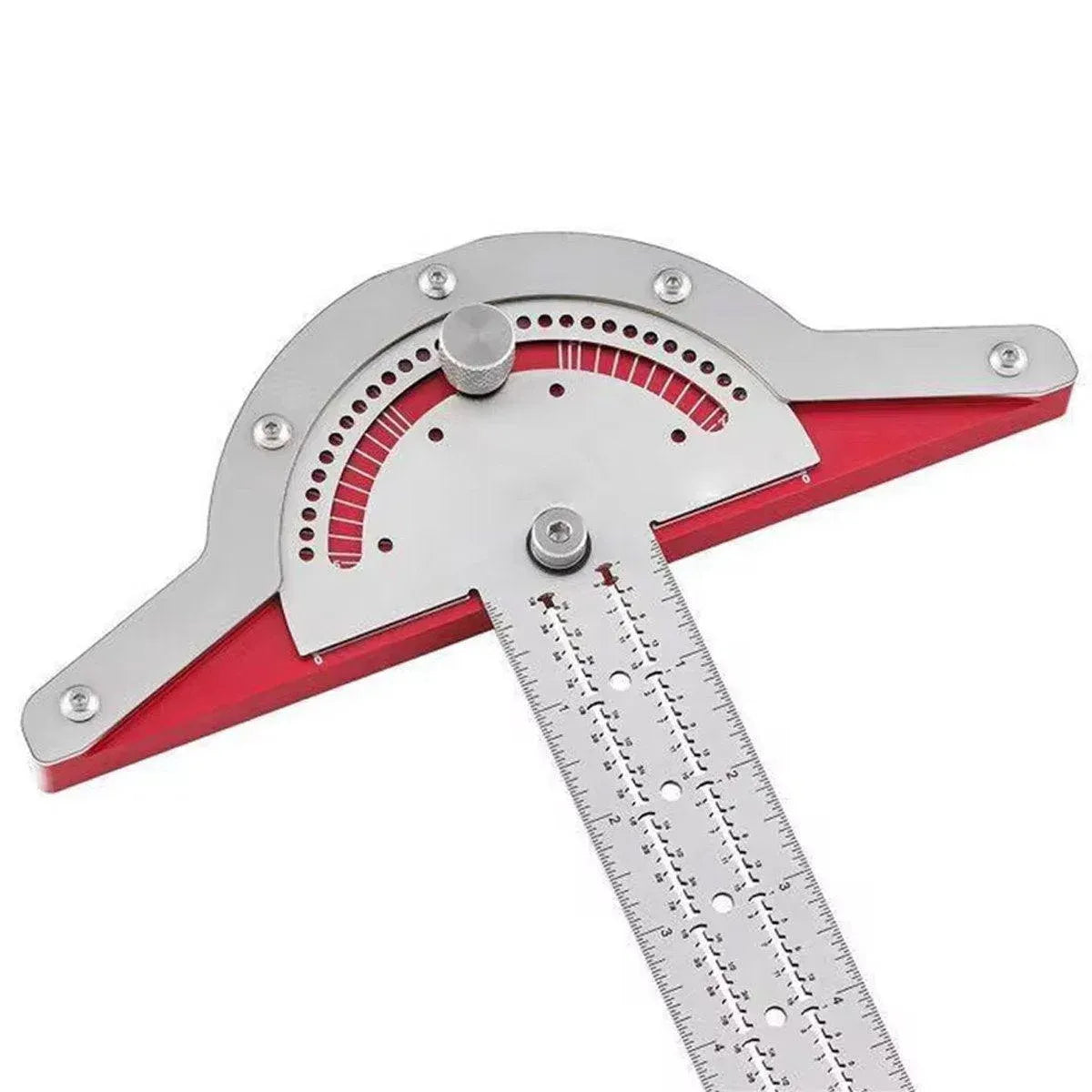 Woodworking Edge Ruler Protractor Angle Measuring Tool Carpenter - 20 inch