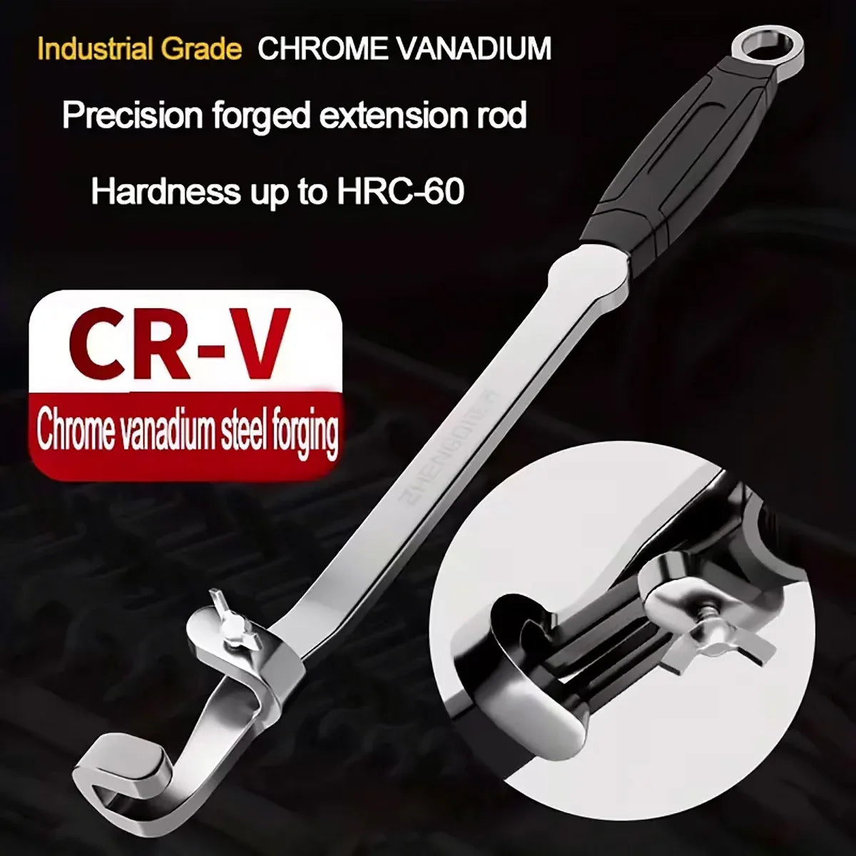 Wrench Extension Force Rod 40cm Long Power Bar for Car Repair Bolt Removal Use