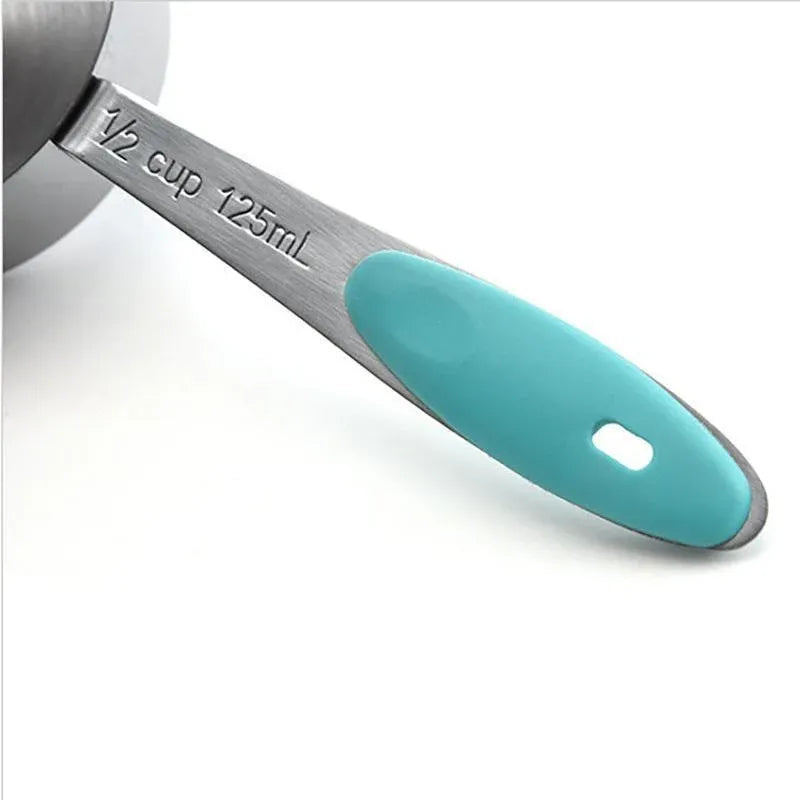 10 Piece Stainless Steel Measuring Cups and Spoons Set for Baking and Cooking