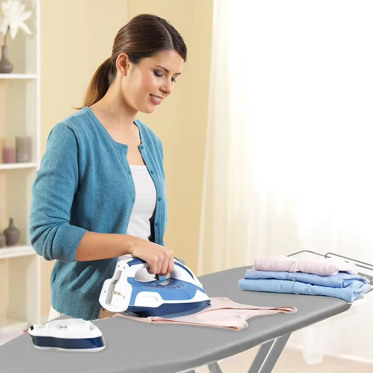 1 Foldable Ironing Board, Grey