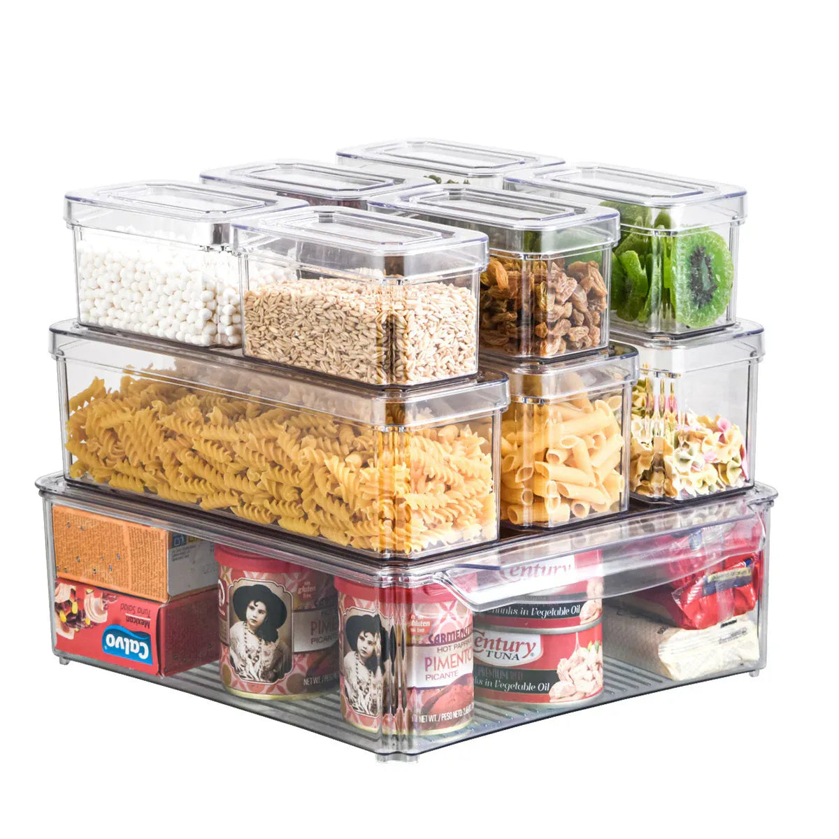 Refrigerator Storage Box Set Fruit Vegetable Fresh Keeper Kitchen Organizer Use