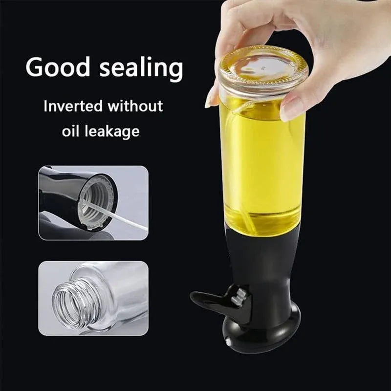 Olive Oil Sprayer Dispenser Cooking Baking BBQ Spray Bottle Kitchen Tool HG - Black