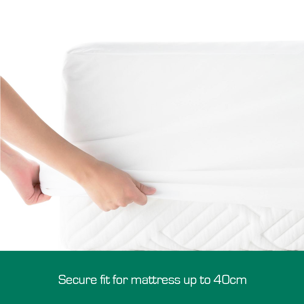 Woolcomfort Cotton Terry Fully Fitted Waterproof Mattress Protector King Single Size