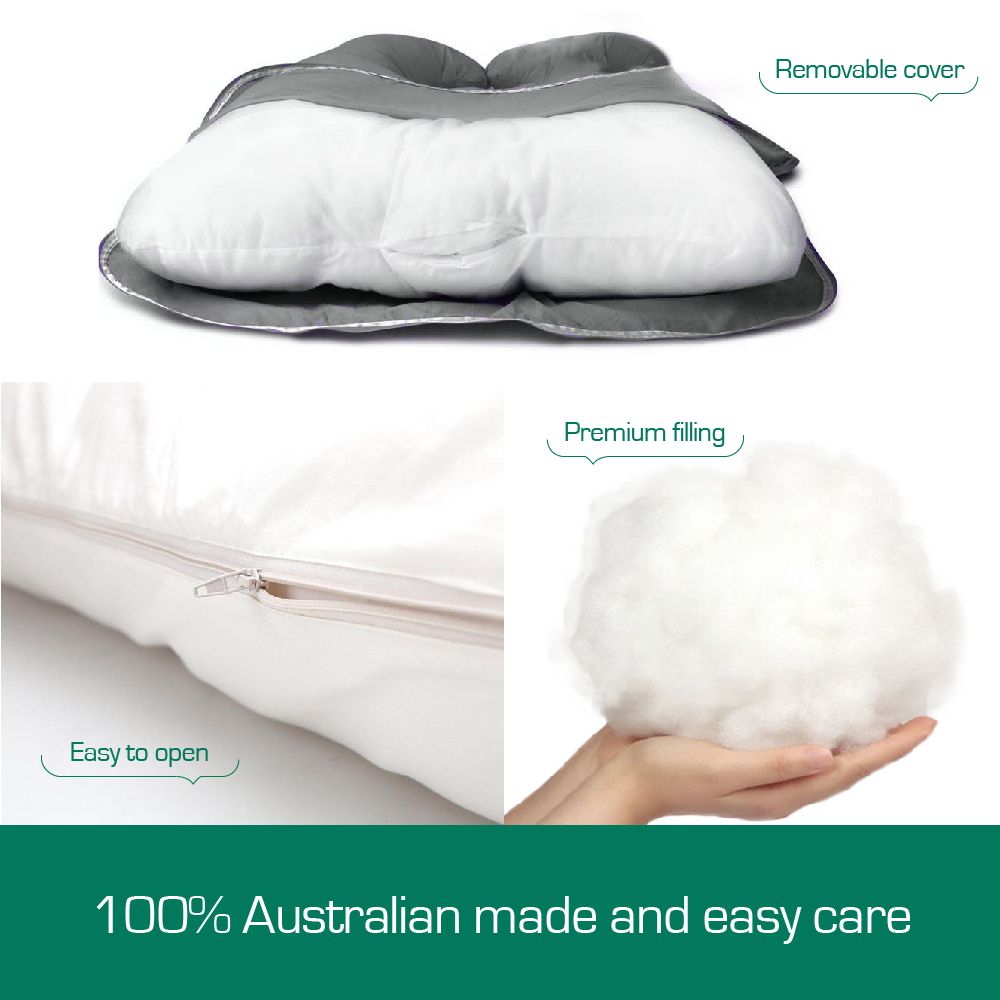 Woolcomfort Aus Made Maternity Pregnancy Nursing Sleeping Body Pillow Pillowcase Included Light Pink