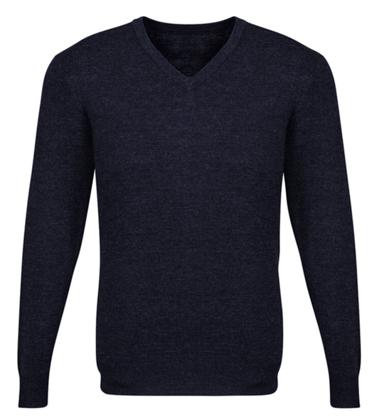 Mens Advatex Varesa Wool Pullover Jumper Cardigan - Navy - L