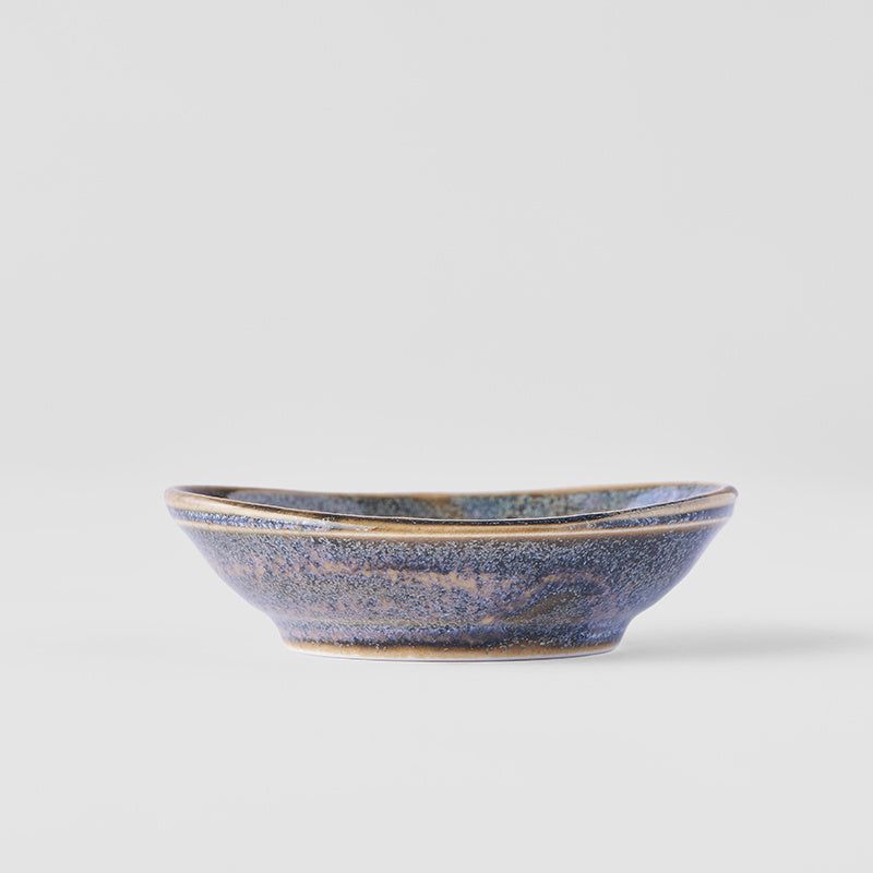 Sauce Dish organic shape 8cm Steel Grey Glaze