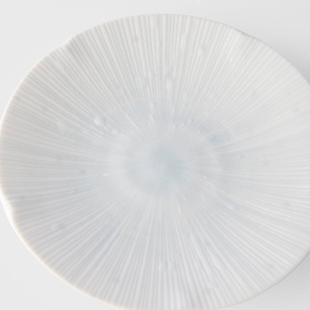 Tapas Plate 13cm Ice White Glaze
