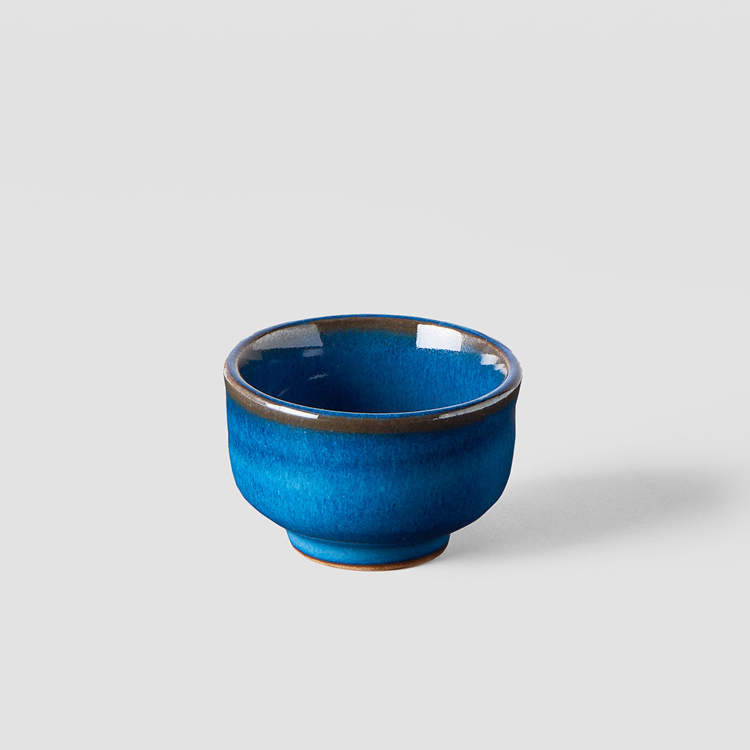 Sake Cup 35ml Gura Kiln Blue Glaze