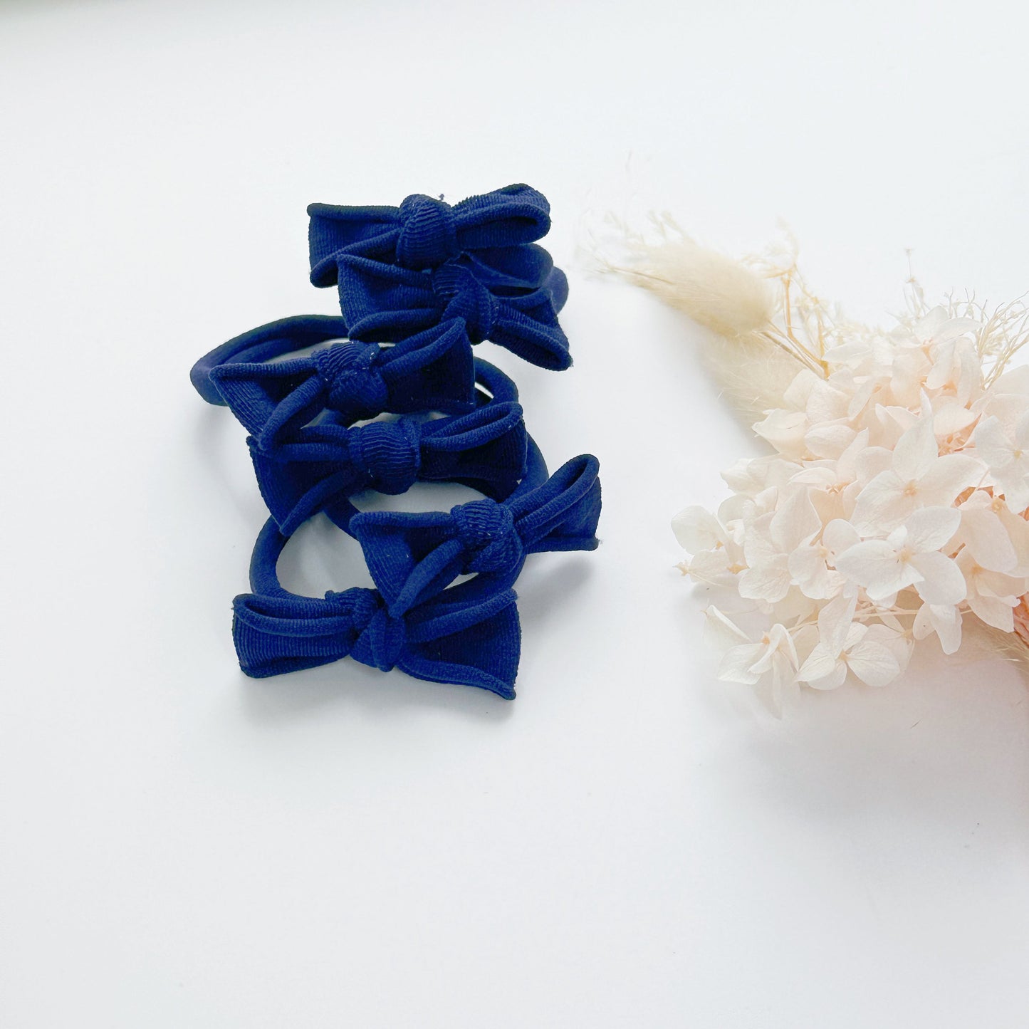 Handmade Simple Bows - School colours - Navy - 1 pairs