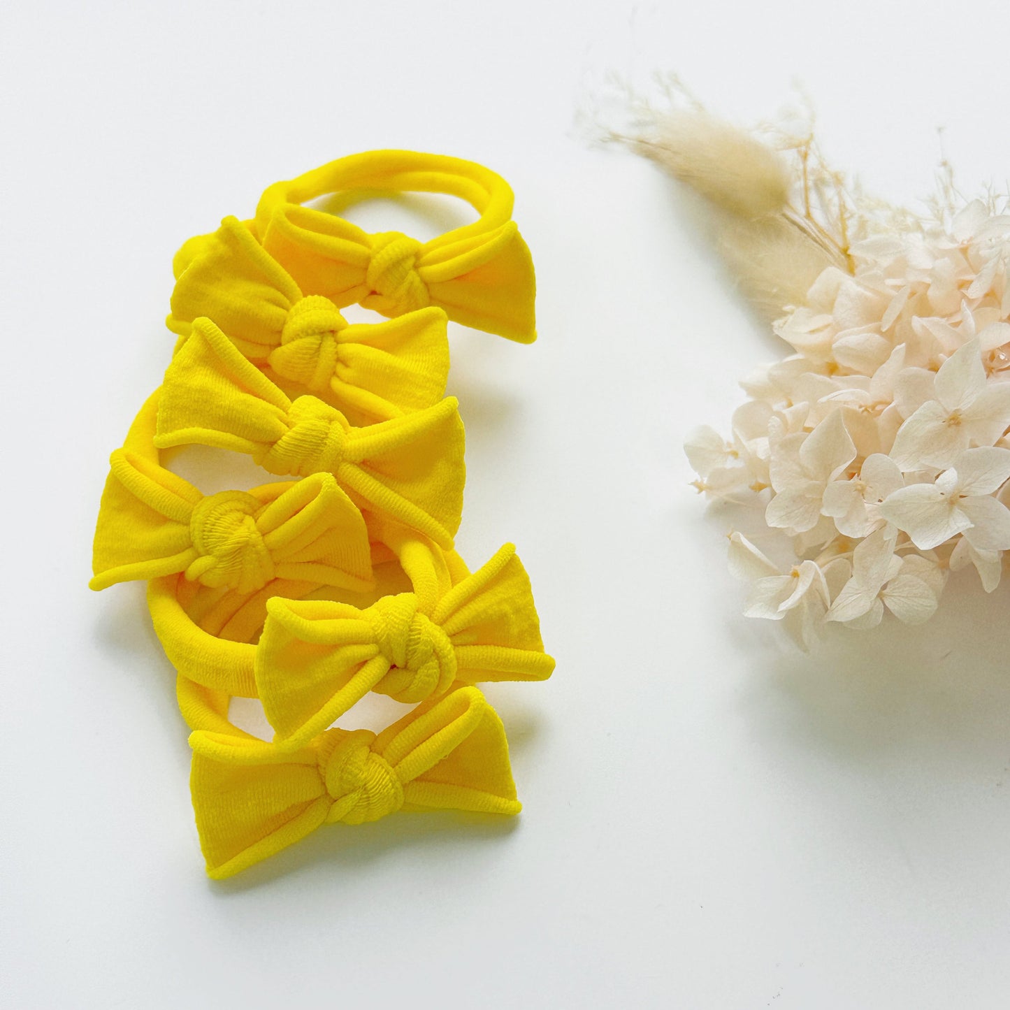 Handmade Simple Bows - School colours - Sky Blue - 1 pairs