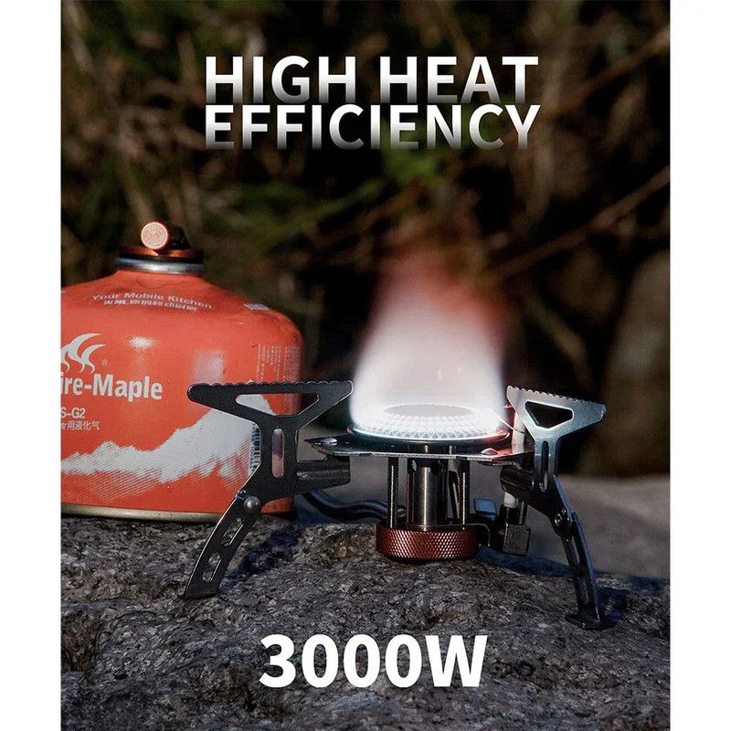 Portable Split Gas Stove Silver