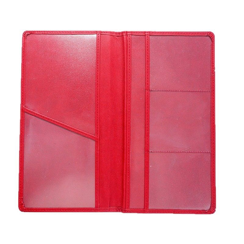 3 Pcs Premium PU Leather Car Registration and Insurance Holder - Slim Auto Document Organizer, Driver's License Wallet and Travel Passport Folder - Brown