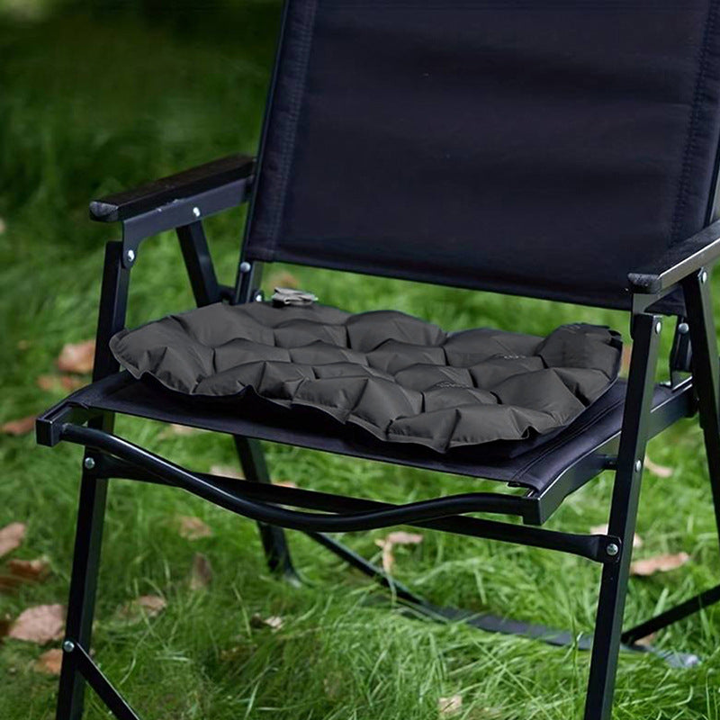 Inflatable Seat Cushion - Portable 40x30x5cm Camping Pad in Green