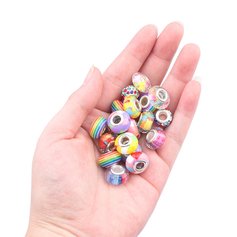Unicorn DIY Beaded Bracelet Kit for Kids - Pink Crystal Beads and Charms Jewelry Set with Gift Box