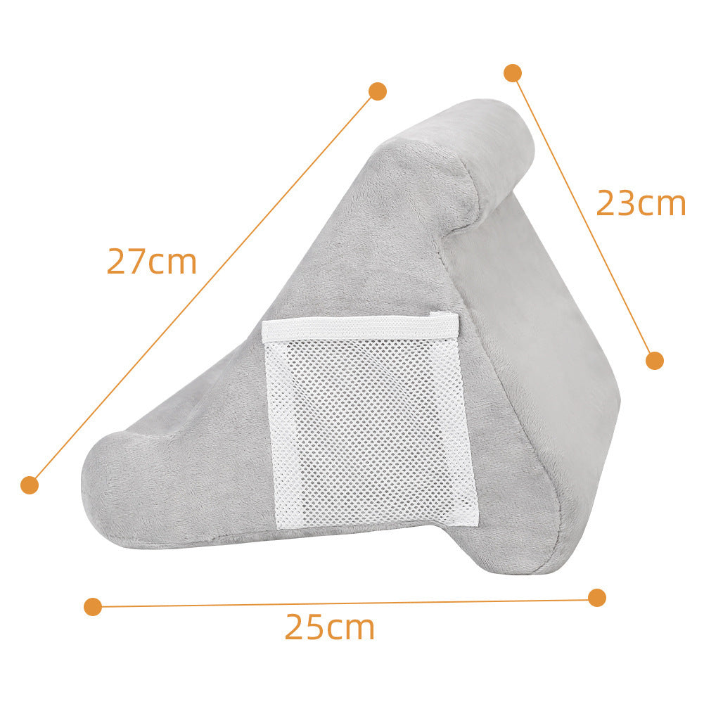 Purple Soft Multi-Angle Tablet Pillow Stand - Comfy Reading & Viewing Holder for iPads, Books, eReaders