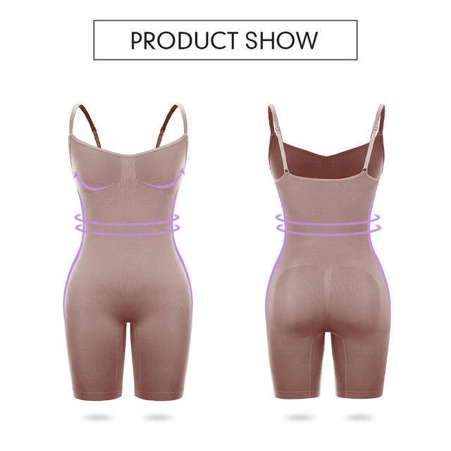Size XL Skin Color Seamless Full Body Shaper for Women - Tummy Control, Butt Lifter & Thigh Slimmer Bodysuit