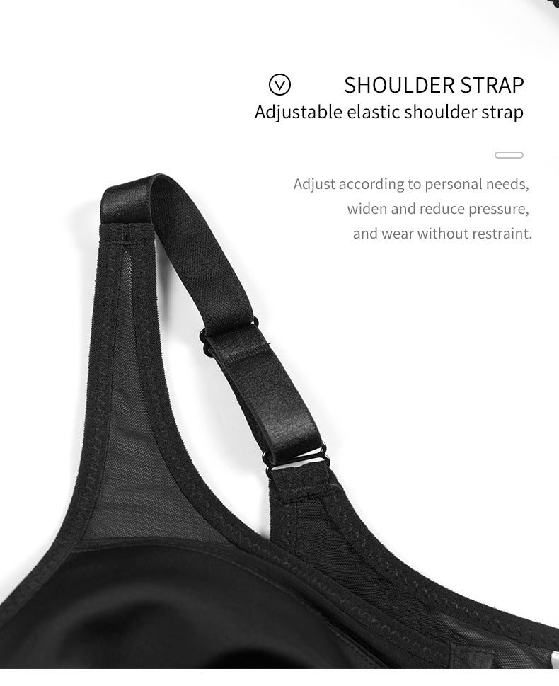 2 Pcs Size 4XL Women's Wireless Large-Cup Lace Bra with Front Clasp - Comfortable, Breathable, Black