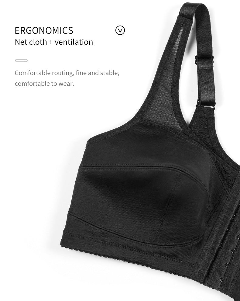 2 Pcs Size 5XL Women's Wireless Large-Cup Lace Bra with Front Clasp - Comfortable, Breathable, Black