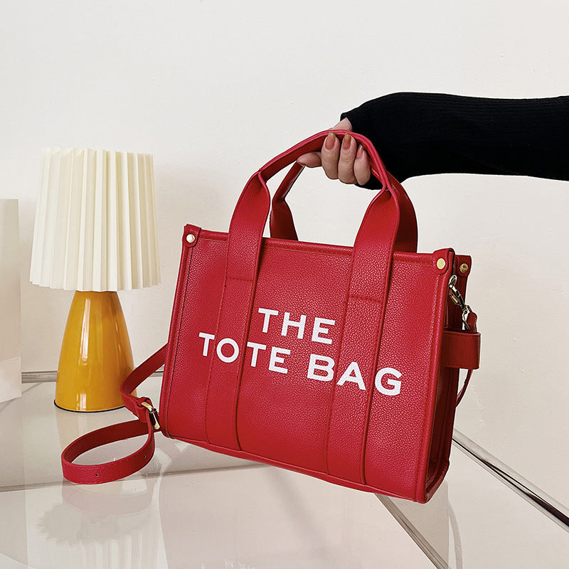 Stylish PU Leather Handbag & Crossbody - Large Capacity(Red)