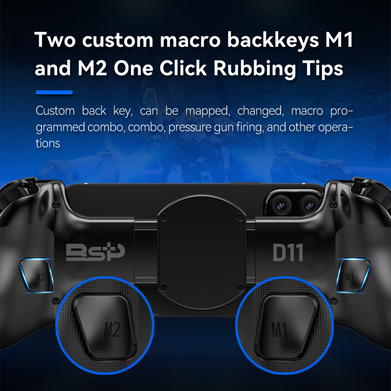 Multi-Platform Telescopic Gaming Controller - Hall Triggers, Esports 3D Joysticks & Macro Programming(black With radiator)