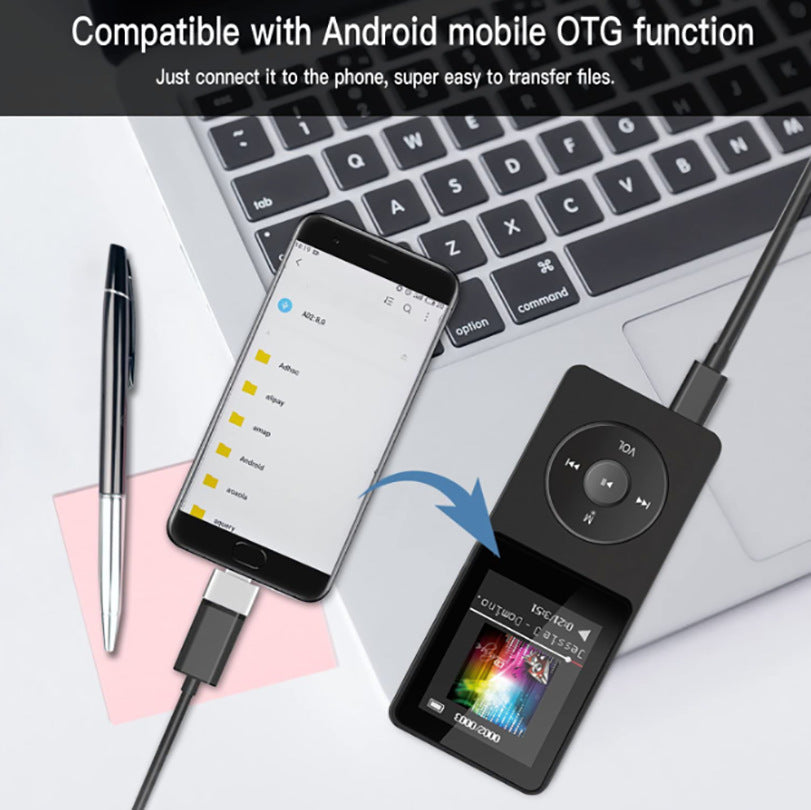 Portable Digital Music Player - Bluetooth 5.4, Hi-Fi Lossless Sound, 8GB Built-in & Expandable Storage(black 32GB)