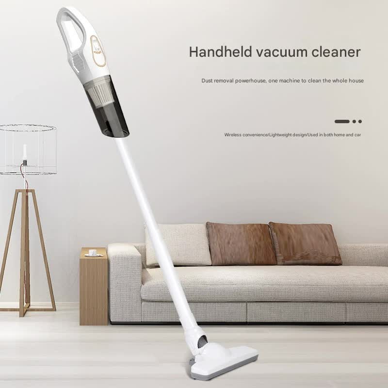 Cordless 2-in-1 Handheld & Stick Vacuum Cleaner with Detachable Water Tank & Dust Mite Remover(black)